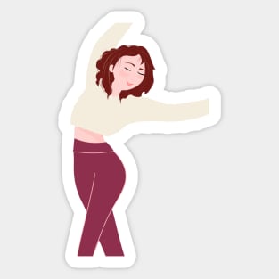 Dancing Girl Sticker